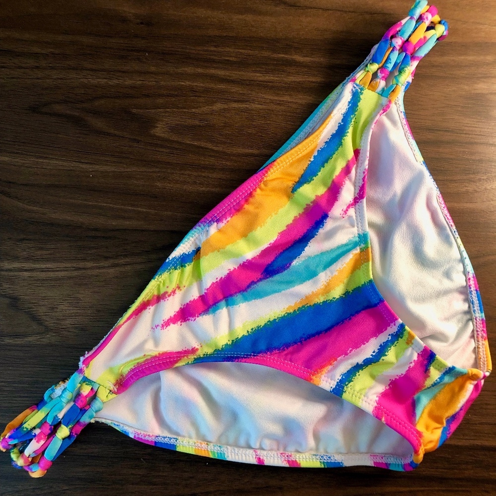 Boutique Rainbow Swim Bottoms - Medium